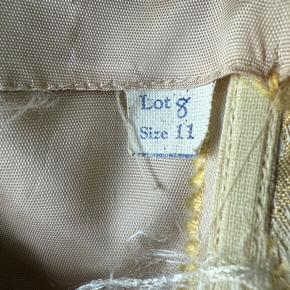 Vintage 1960s Brocade Union Made Formal Prom Party Cocktail Dress Maxi Size XS/S - Picture 7 of 8